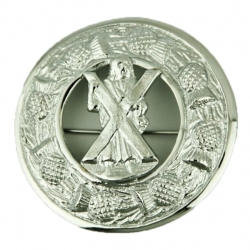 Saint Andrew Fly Plaid Brooch