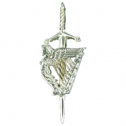 Scottish Lady Harp Kilt Pin