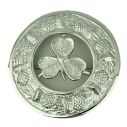 Shamrock Fly Plaid Brooch