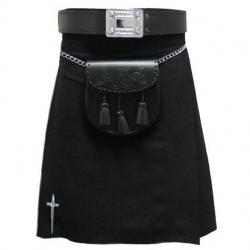 Scottish Black Tartan Kilt
