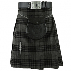 Scottish Grey Tartan Kilt